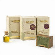 Avaraé Deluxe Halep Sabunu 3'lü Paket — %40 Defne Yağı · 3 × 150 g