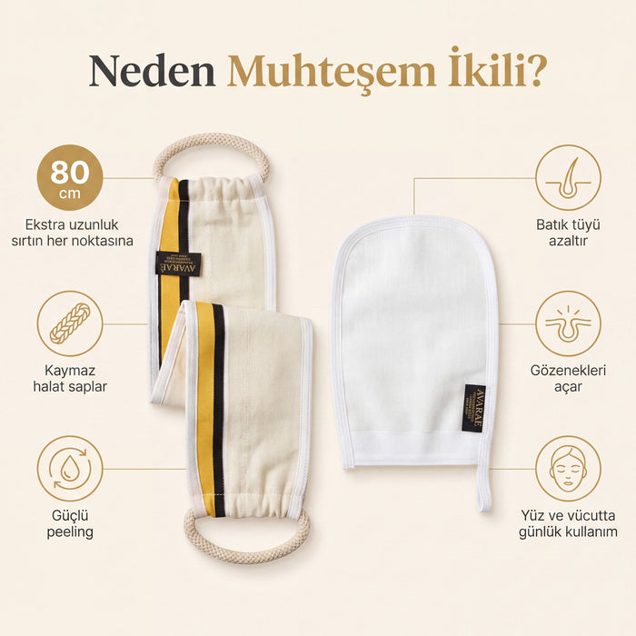 Neden Muhteşem İkili — 80 cm sırt kesesi ve beyaz kesenin faydaları